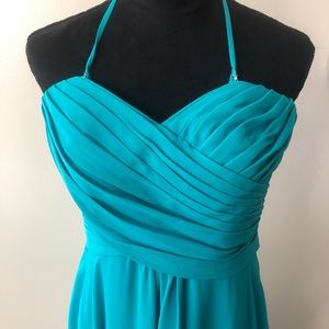 Allure Teal Bridesmaids Dress Style 1221